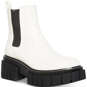 Steve Madden Phoebe Boots, white, 8.5